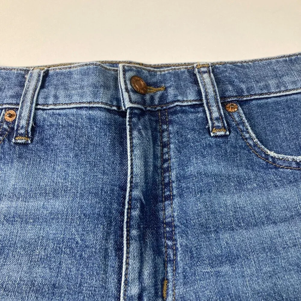 J. Crew Factory Blue Denim High-Waist Women's Shorts
